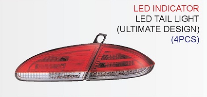 LED Stop svetla Seat Leon Red,black 05-09